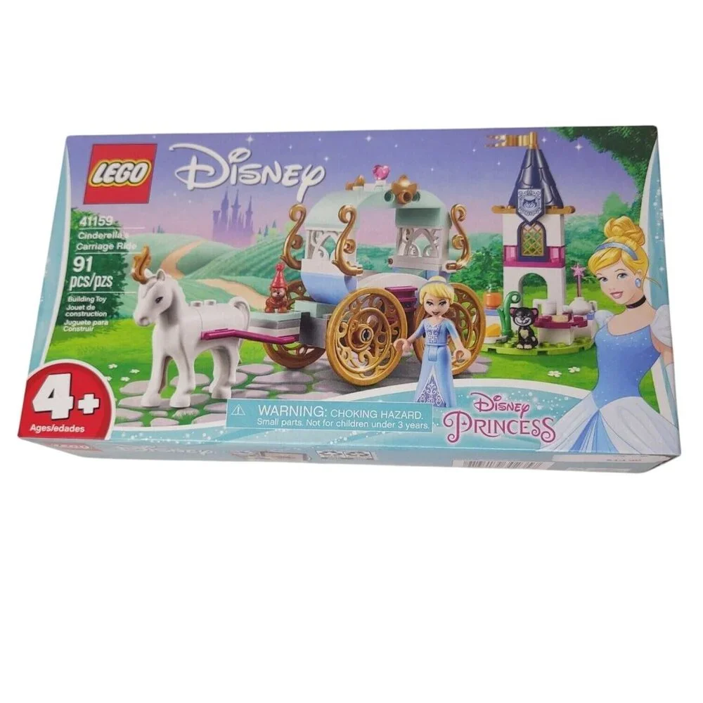 Lego Disney Princess Cinderellas Carriage Ride 41159 Building Toy Set 91 Pcs
